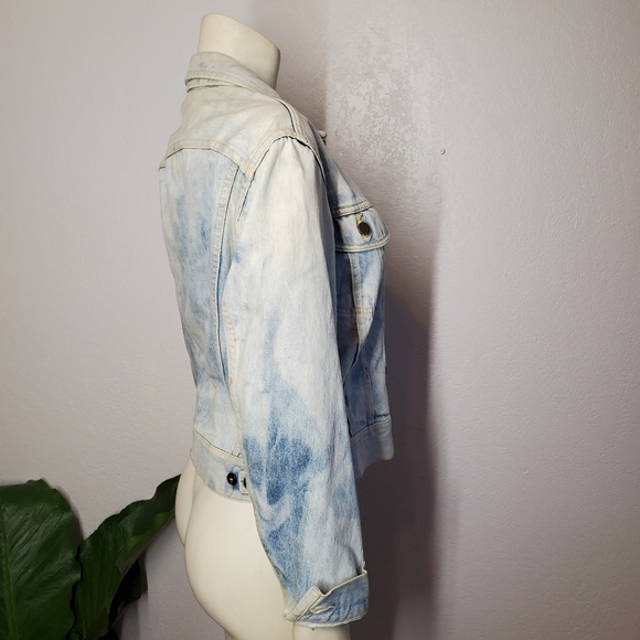 LEE Sanforized Denim Acid Wash Jacket USA 70s - Picture 3 of 12